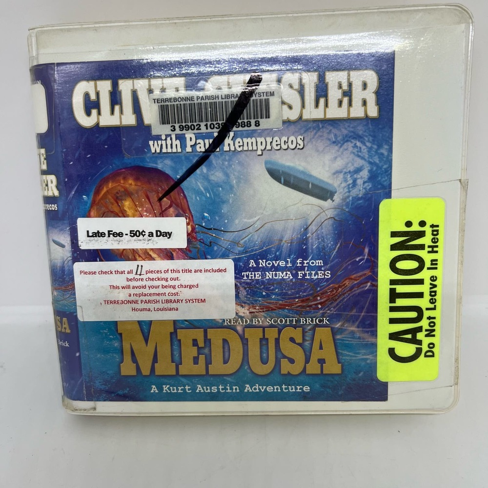 Medusa audiobook on CD by Clive Cussler unabridged Library edition